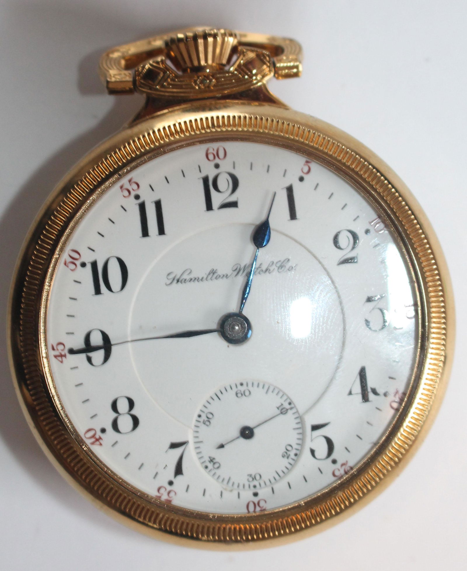 Hamilton Watch Co salesman's sample 21 jewel pocket (1 of 2)