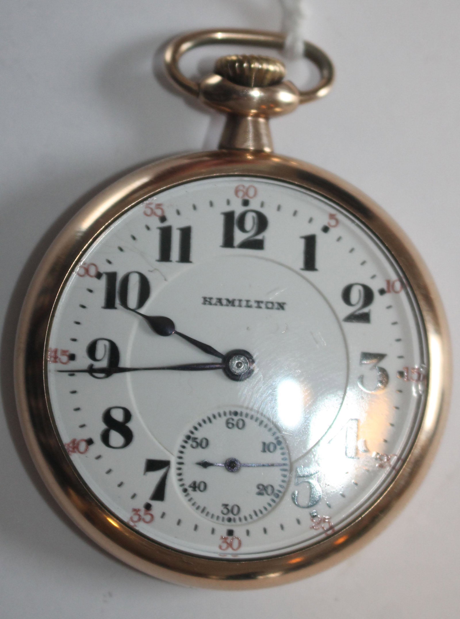 Hamilton 21 jewel #992 pocket watch in 10k gold filled: Hamilton 21 jewel #992 pocket watch in 10k gold filled case - serial # 1740812