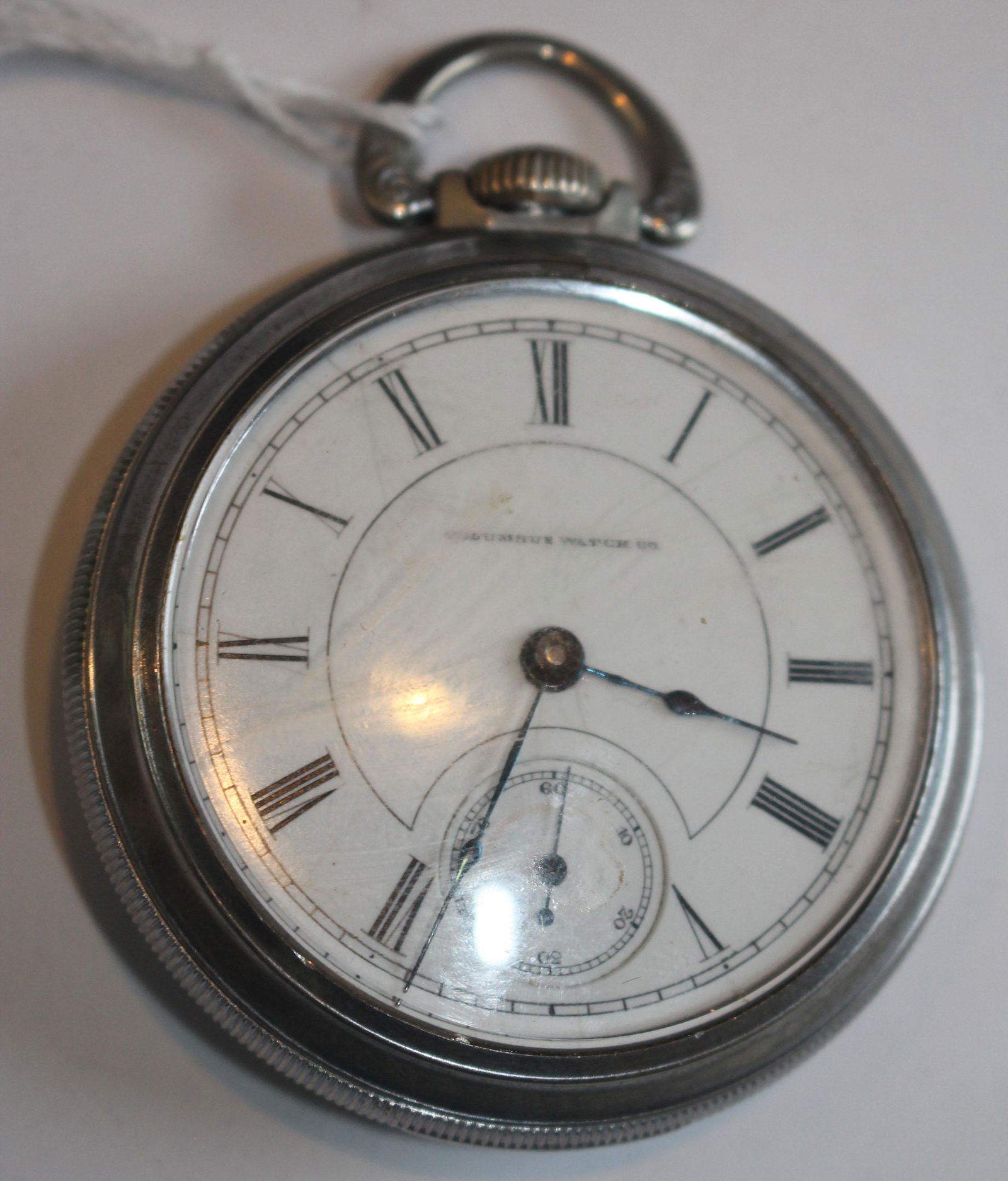 Columbus Watch Co pocket watch marked #42098 - in base (1 of 3)