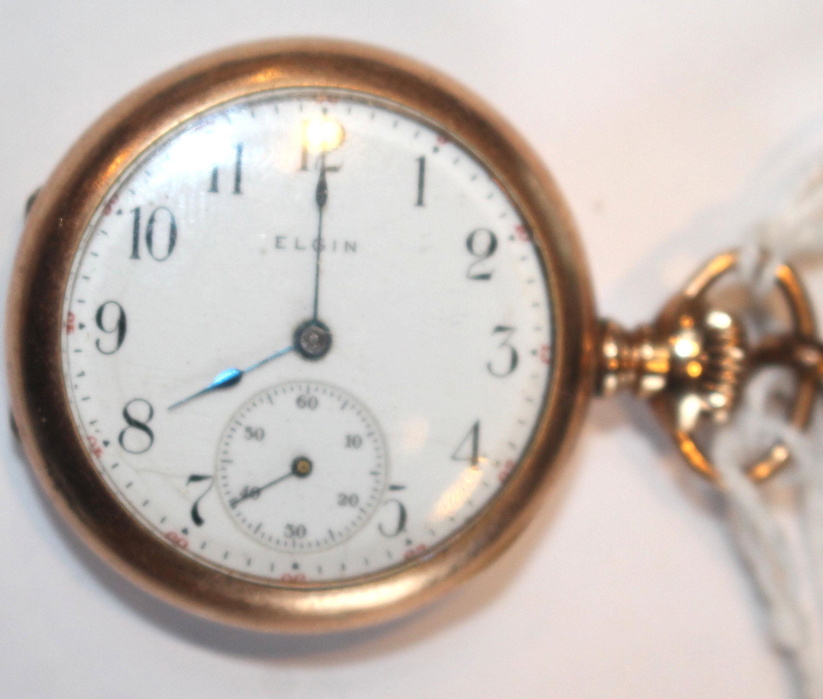 Elgin 15 jewel pocket watch #11896934 w chatelaine: Elgin 15 jewel pocket watch #11896934 w chatelaine