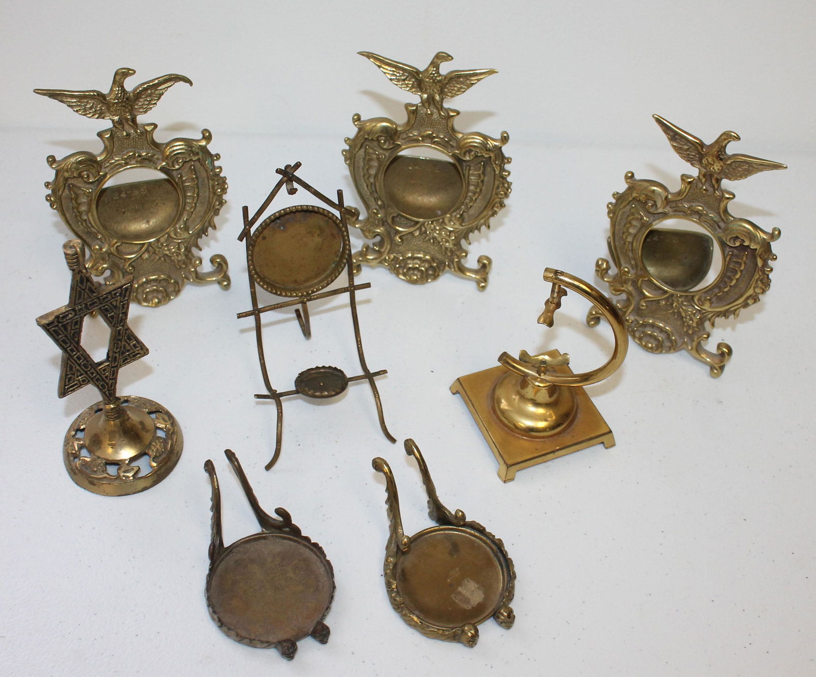 lot of 8 metal pocket watch holders (1 of 7)