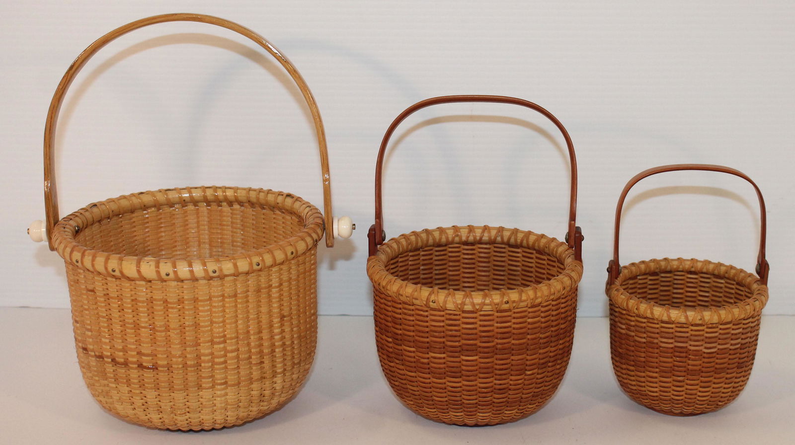 Nest of 3 contemporary Nantucket swing handled open (1 of 7)