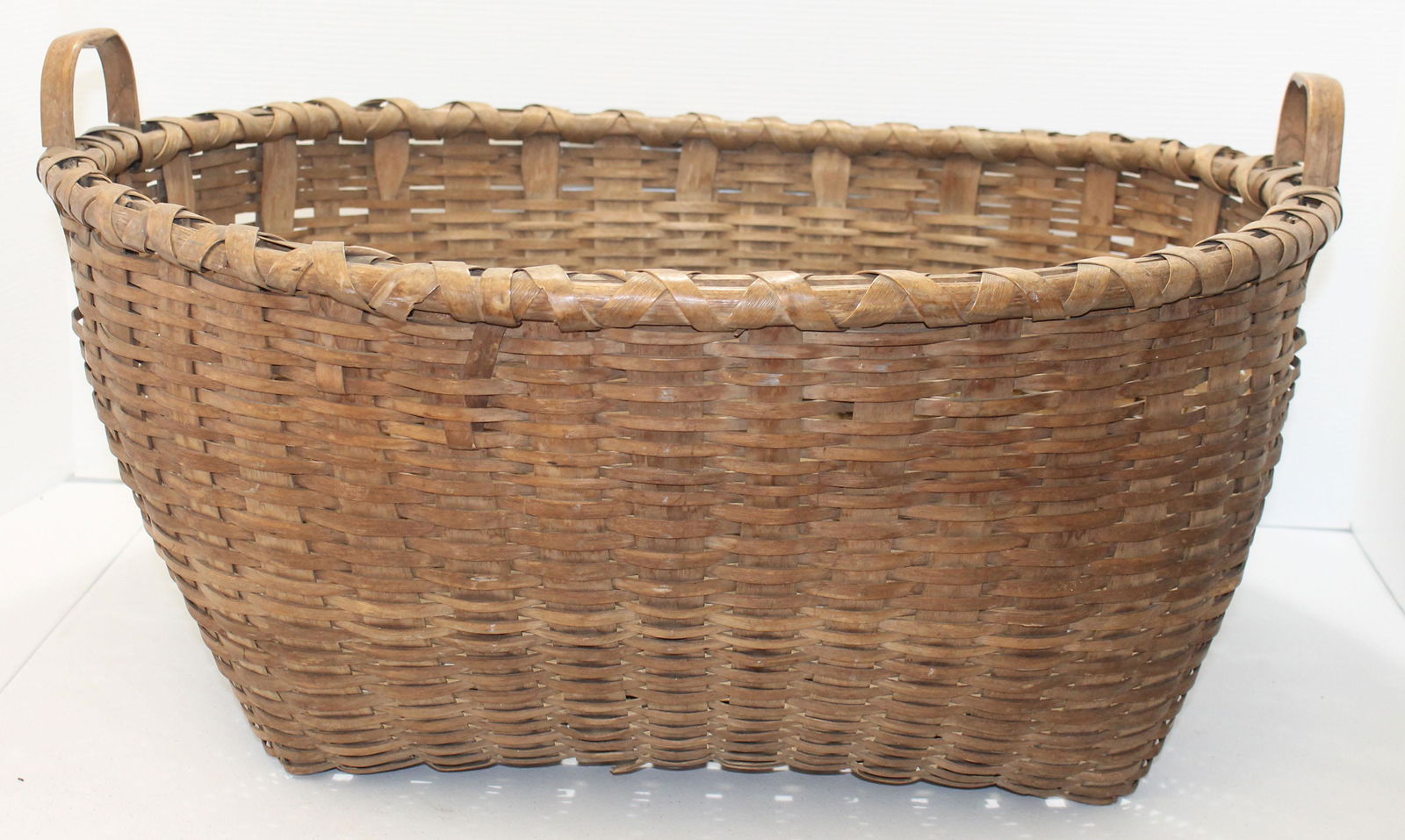 Large antique 2 handled Shaker gathering basket in near (1 of 4)