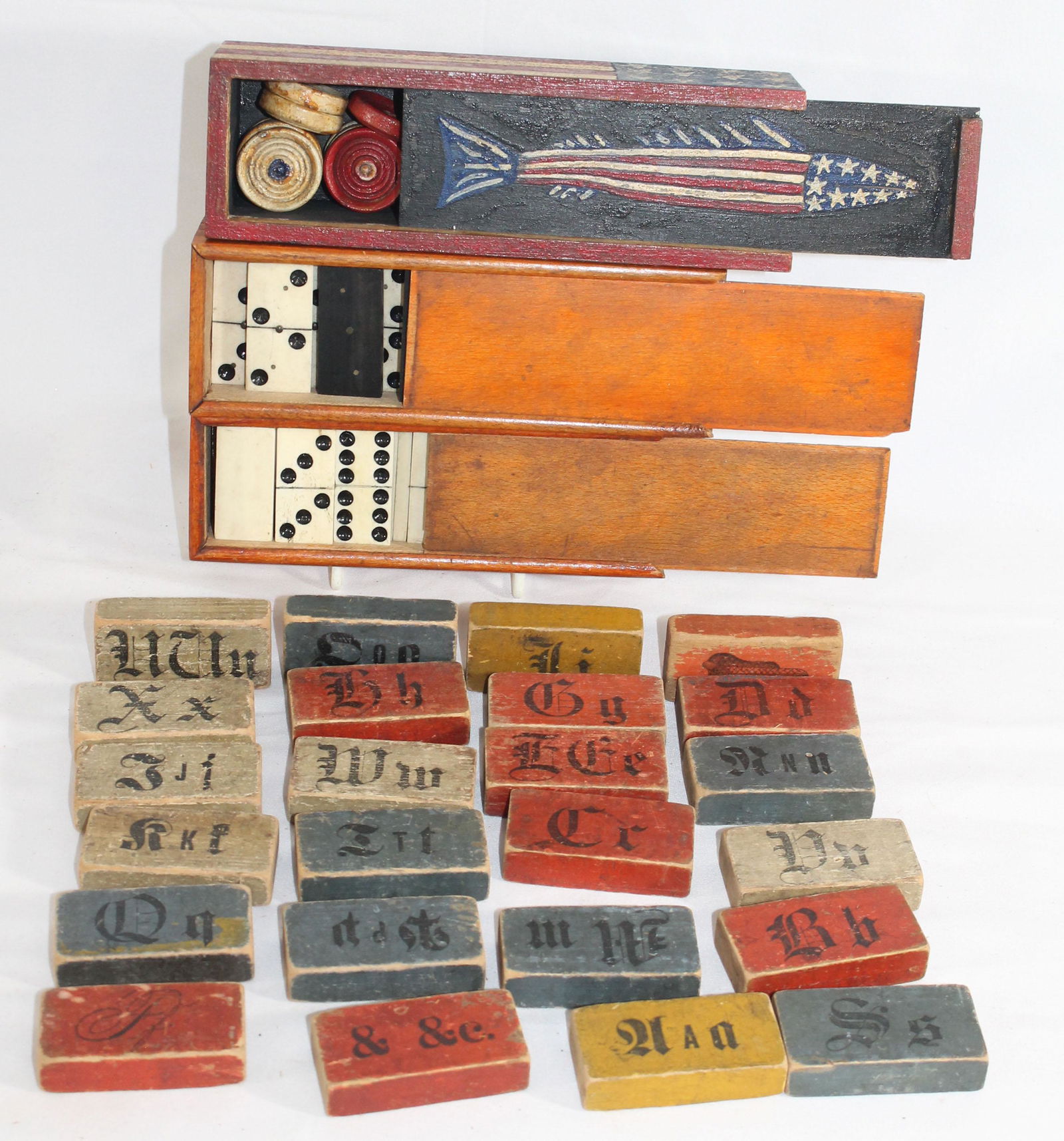 vintage game lot incl set iof German alphabet & word (1 of 7)