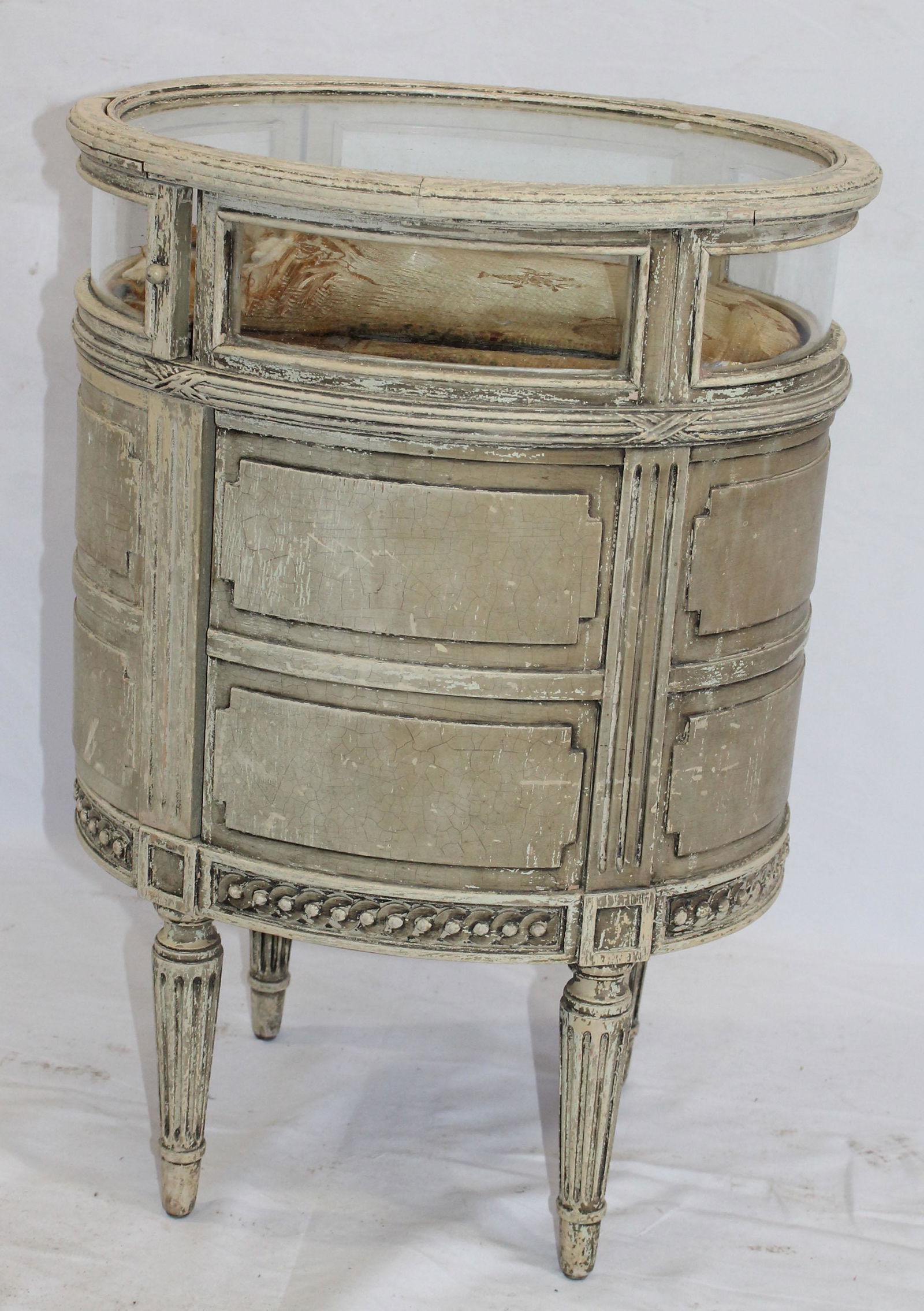 Antique French vitrine/jewelry case - 24 1/2" tall x (1 of 7)