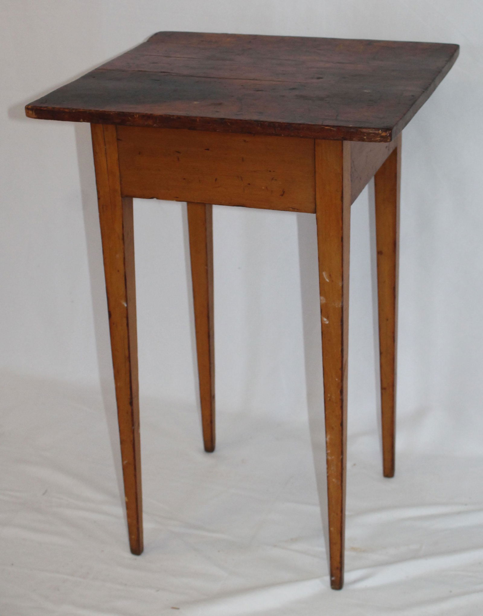 Antique work stand - 28 1/4" tall - 19"x17 1/2" top (1 of 6)