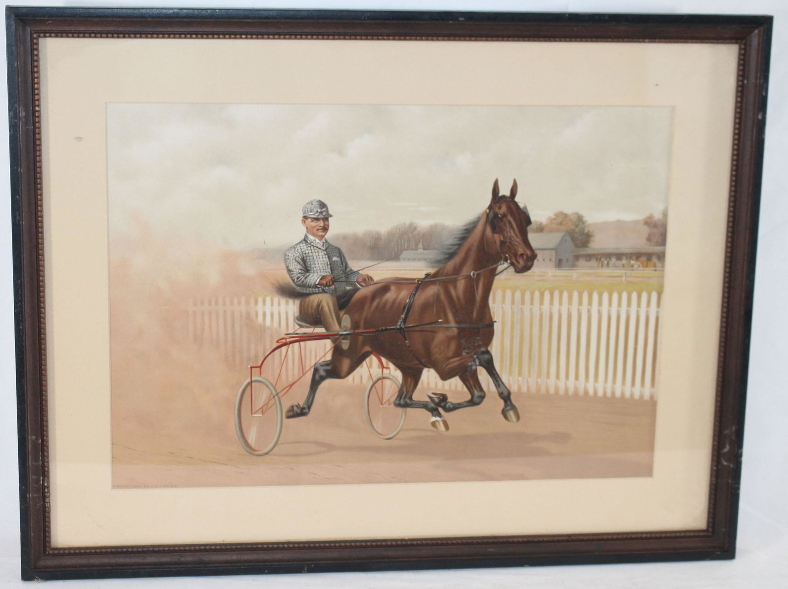 19thC chromolithograph dated 1897 by C.B. Fish NY of a (1 of 4)