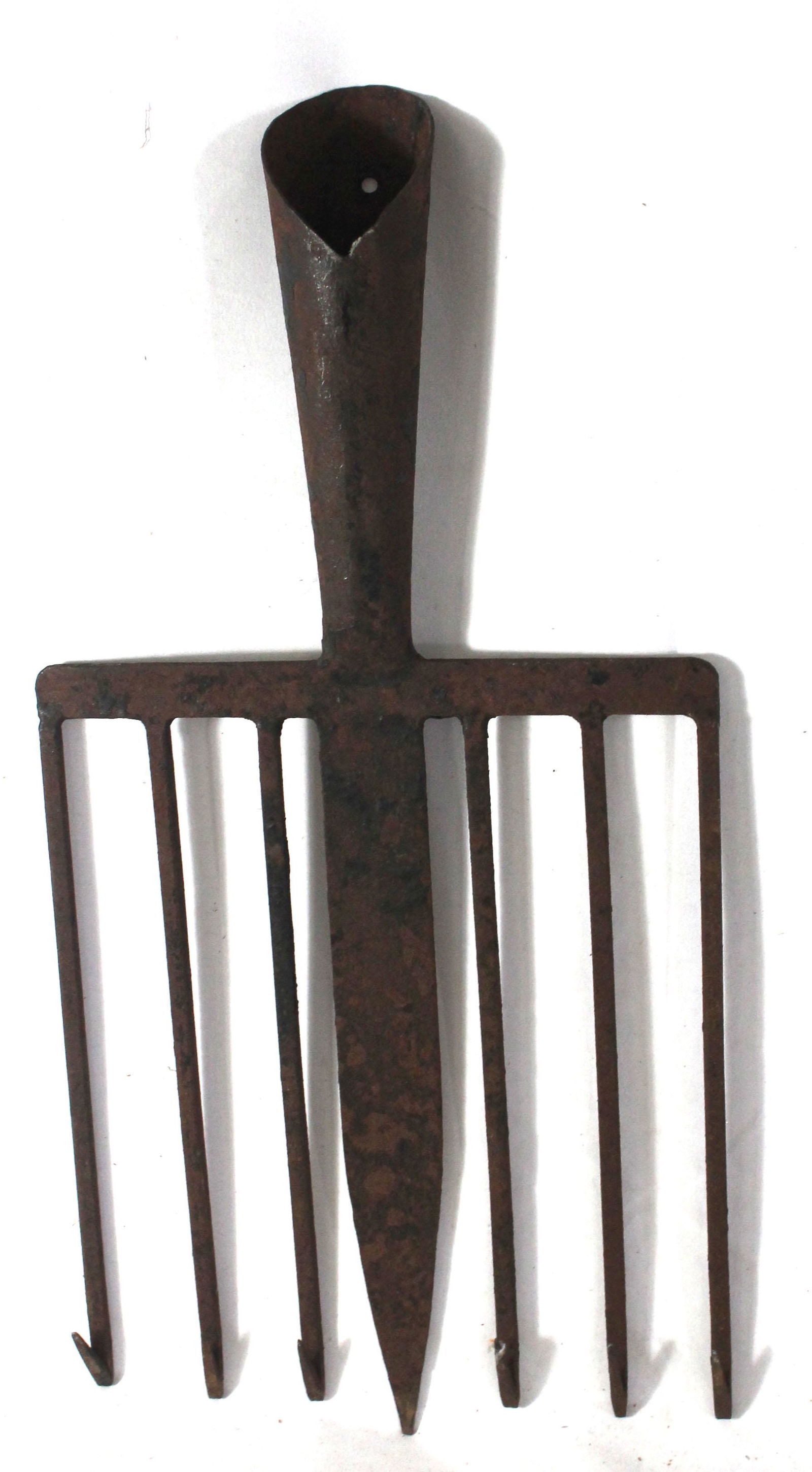 Antique iron eel spear - 20" x 10" (1 of 3)