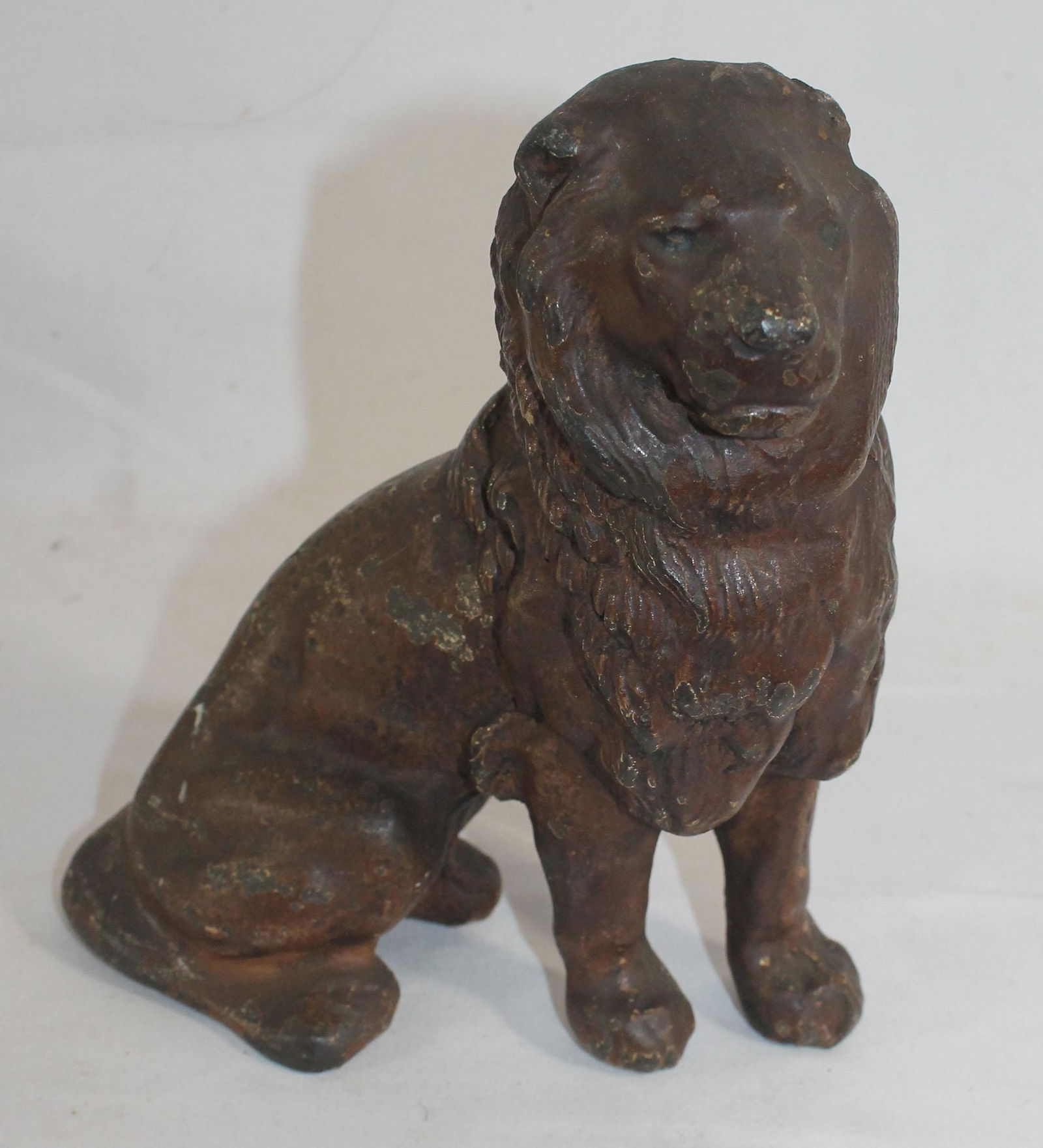 Antique cast iron lion doorstop - 8" tall (1 of 3)