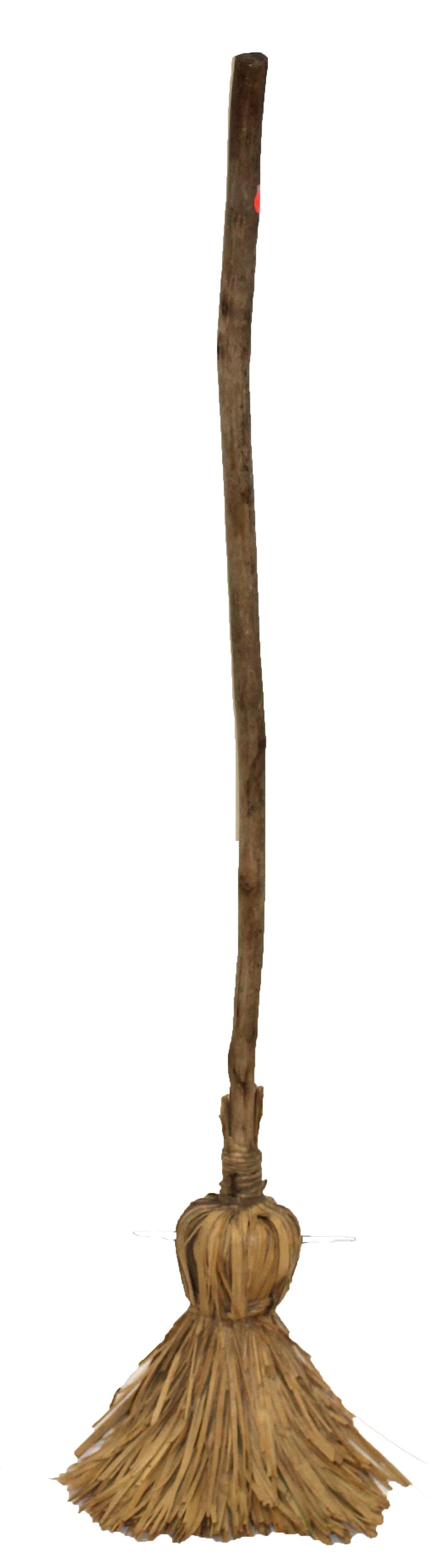 Vintage broom w attached bottom - approx 50": Vintage broom w attached bottom - approx 50"