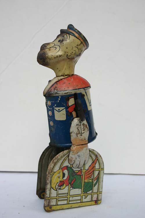 Marx Popeye & Parrots tin wind up ca 1935: Marx Popeye & Parrots tin wind up ca 1935