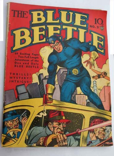 The "Blue Beetle" comic book No. 3 ca 1940: The "Blue Beetle" comic book No. 3 ca 1940 by Fox Features
