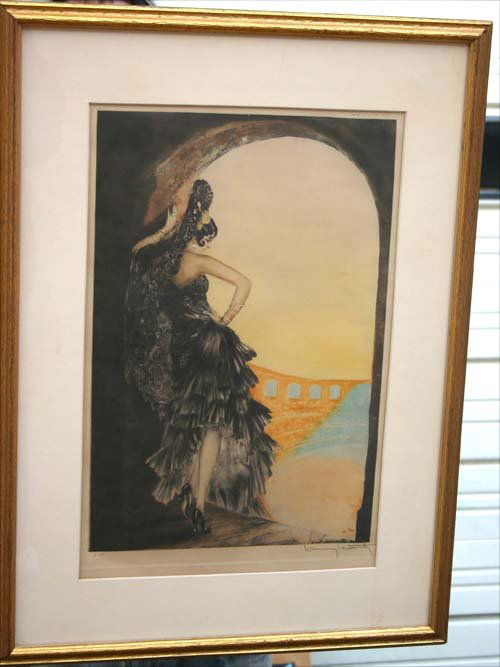 Louis Icart etching "Seville": Louis Icart etching "Seville"