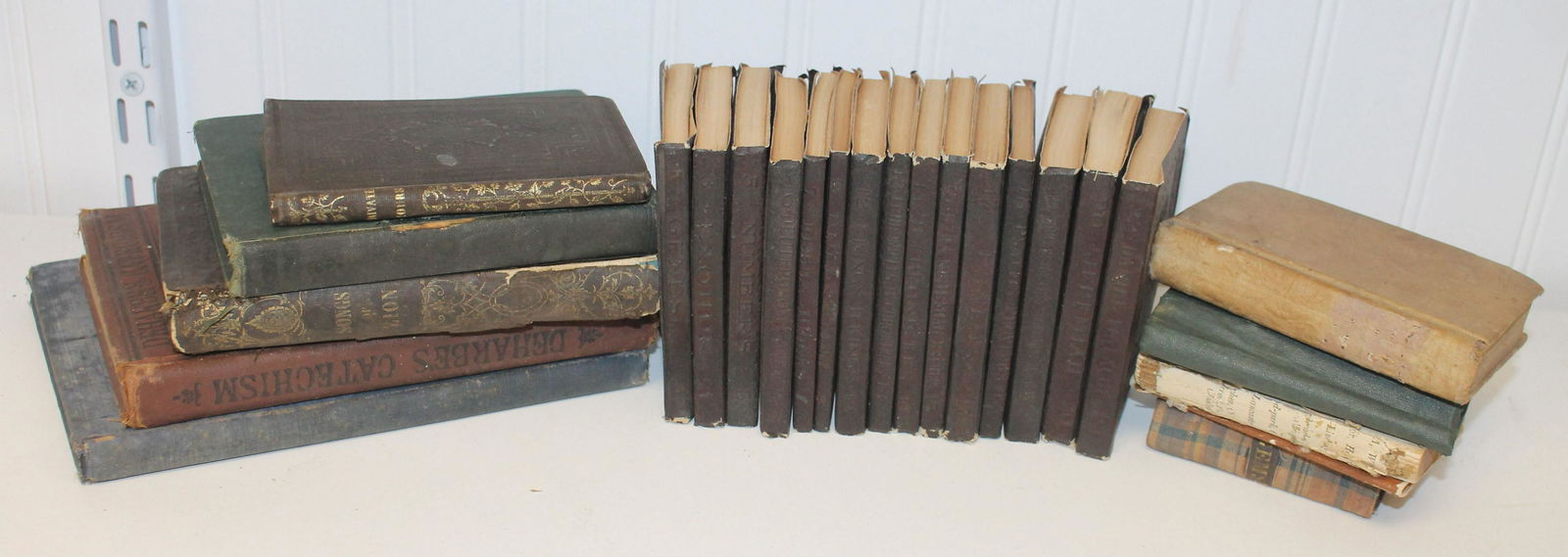 Lot of antique dictionaries, encyclopedias & school (1 of 4)