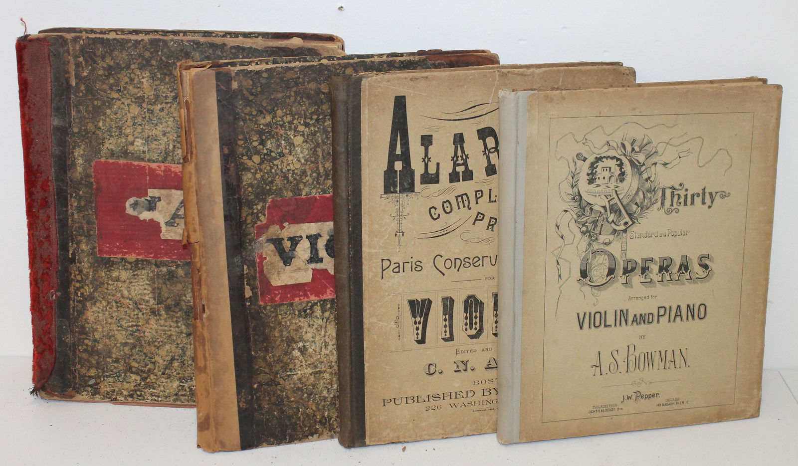 Lot of 4 antique Piano & Violin music books (1 of 12)