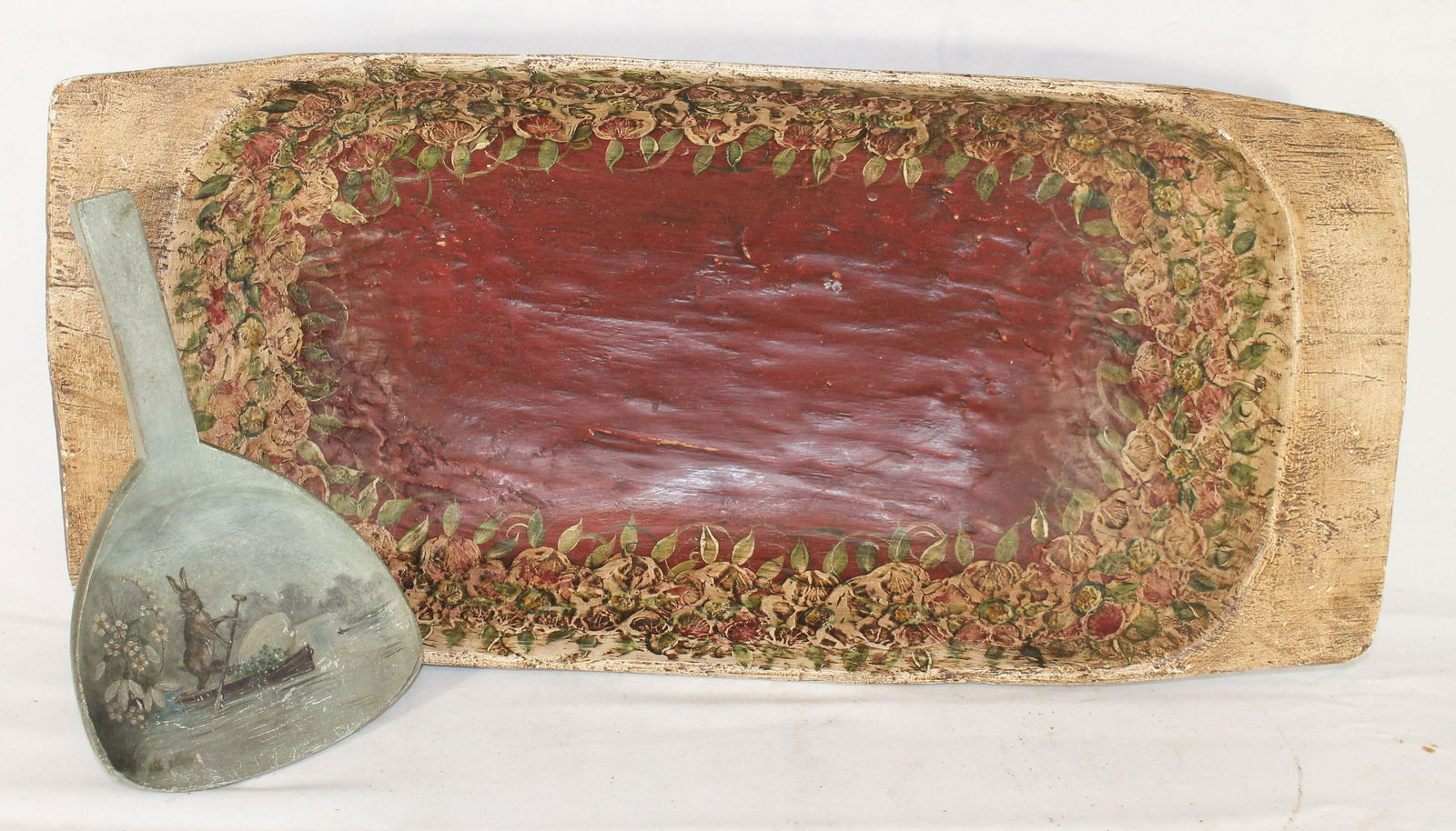 Paint dec trencher w floral dec interior together w (1 of 8)