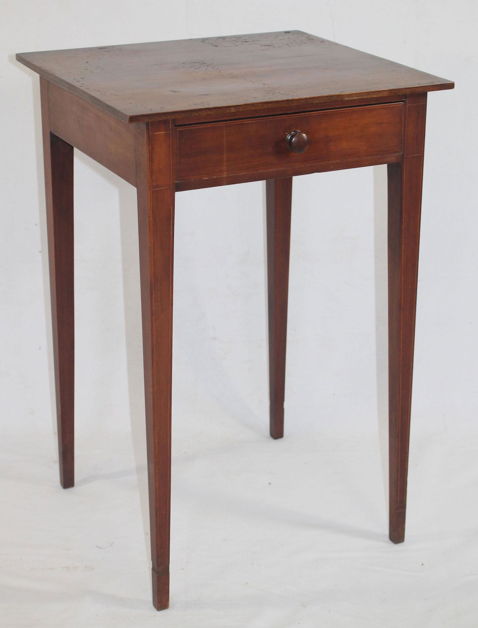 late 18th/early 19thC Hepplewhite mahog inlaid 1 dr (1 of 5)