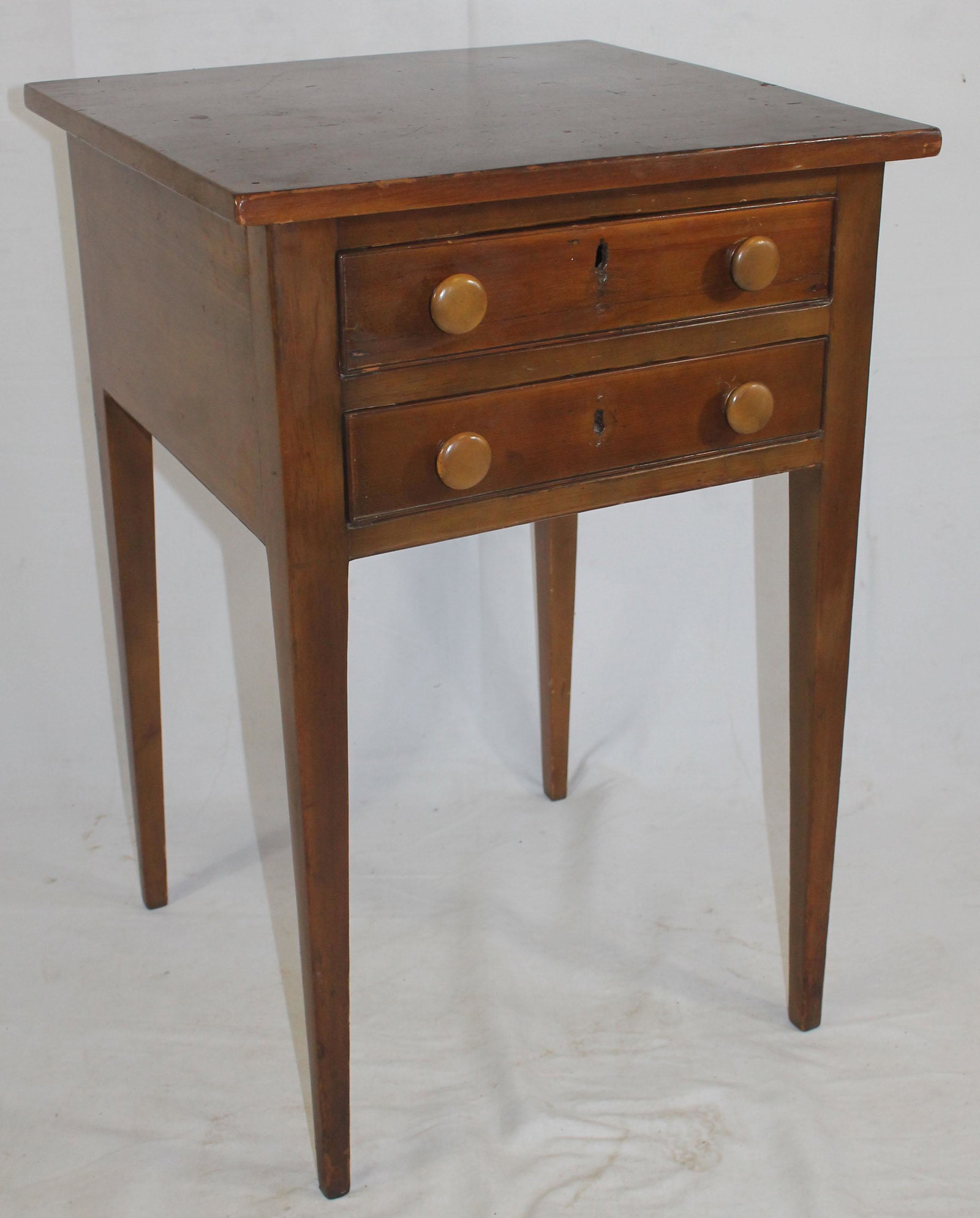 Hepplewhite 2 drawer work stand - 29 3/4" tall x 19 (1 of 5)