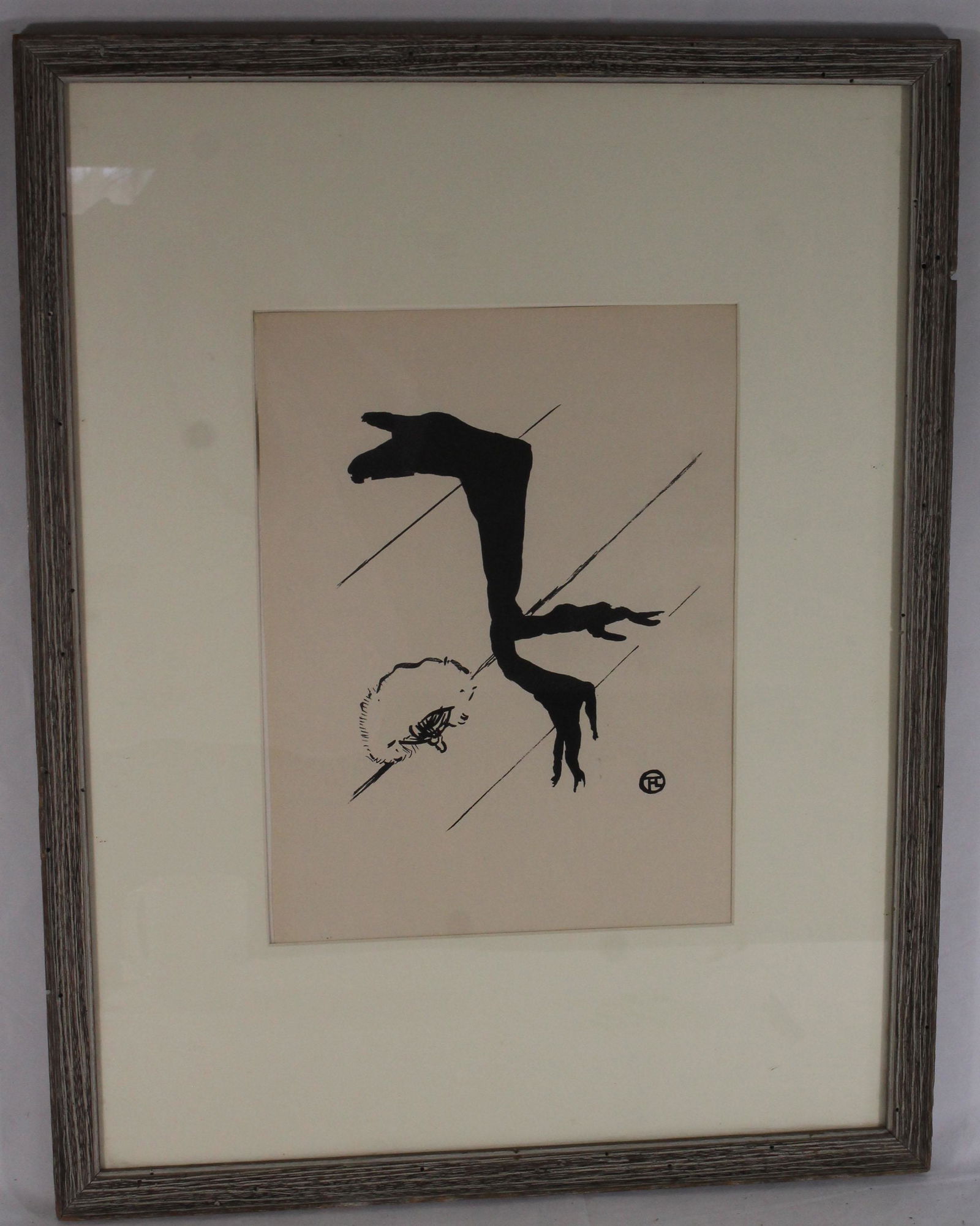 Henri de Toulouse Lautrec woodblock print - 26 3/4"x20 (1 of 5)