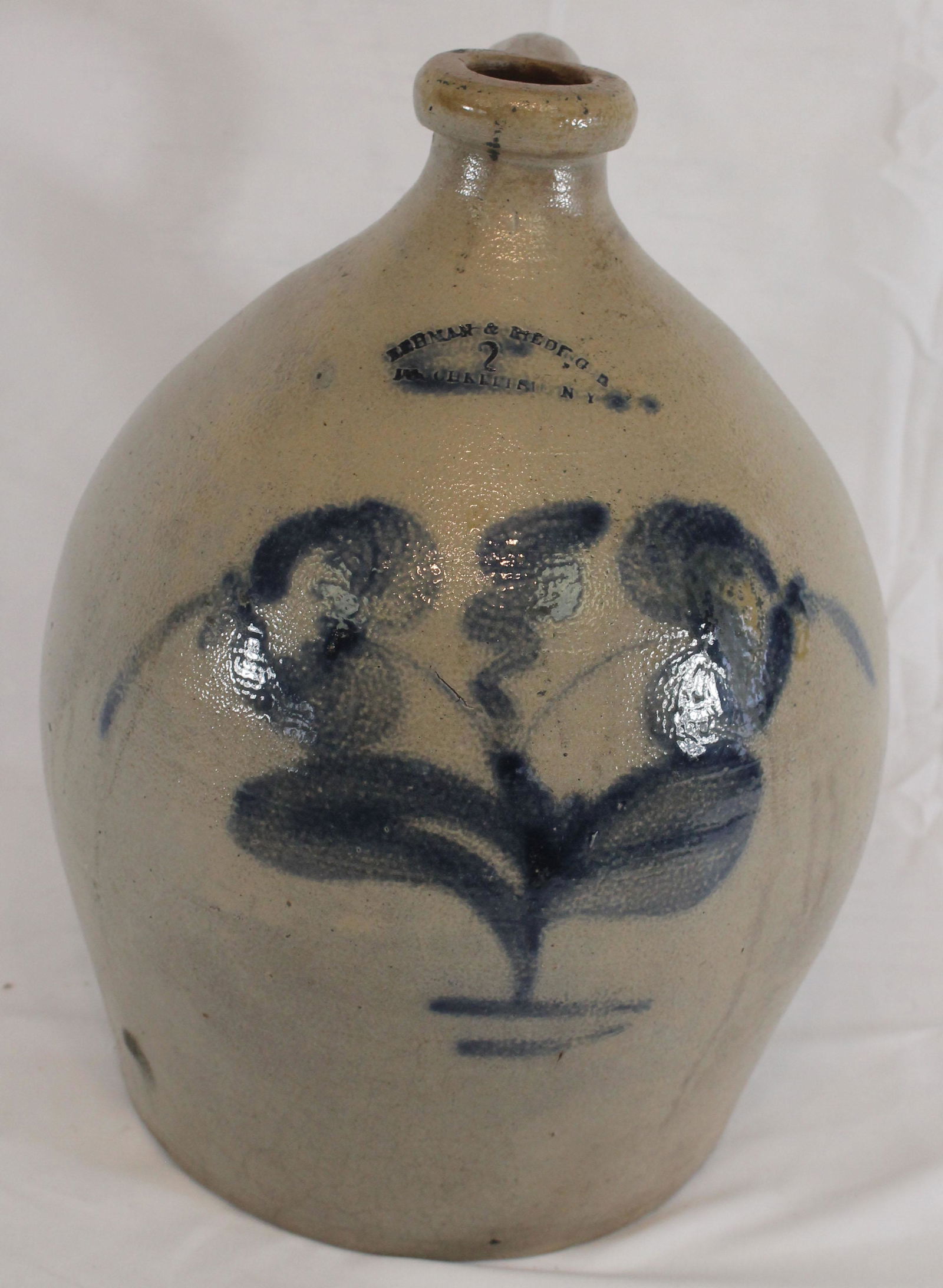 Antique Lehman & Riedinger Poughkeepsie, NY 2 gal (1 of 11)