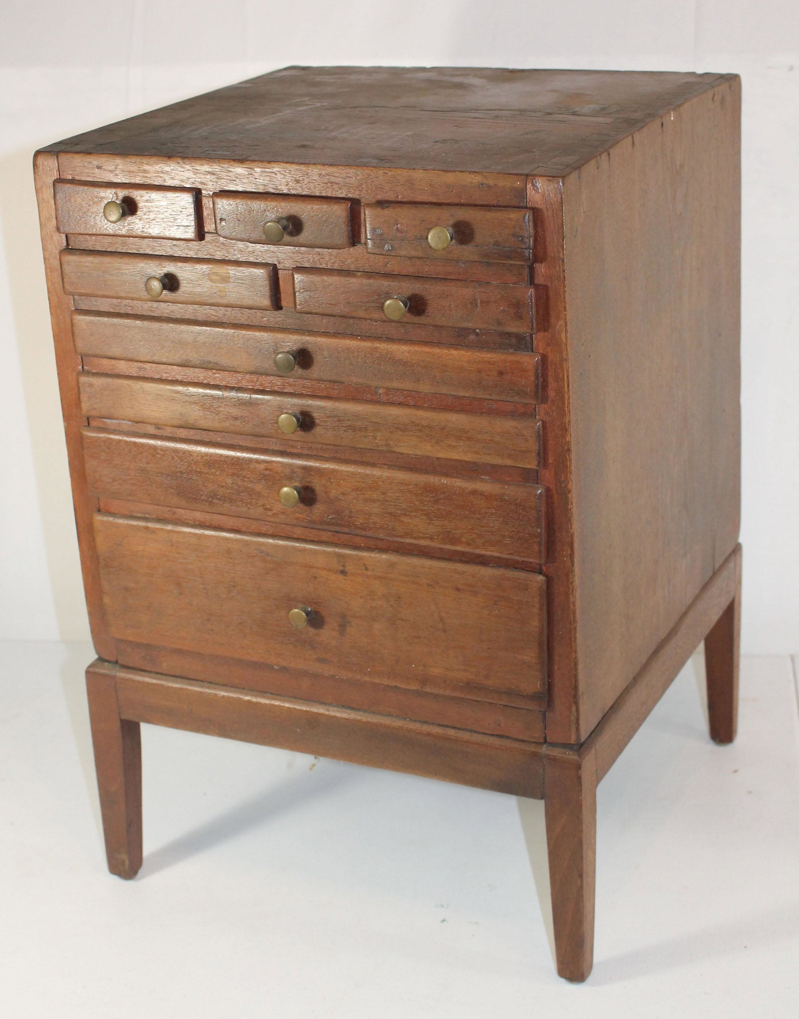 Small antique multi drawer chest - possibly jewelry or (1 of 6)