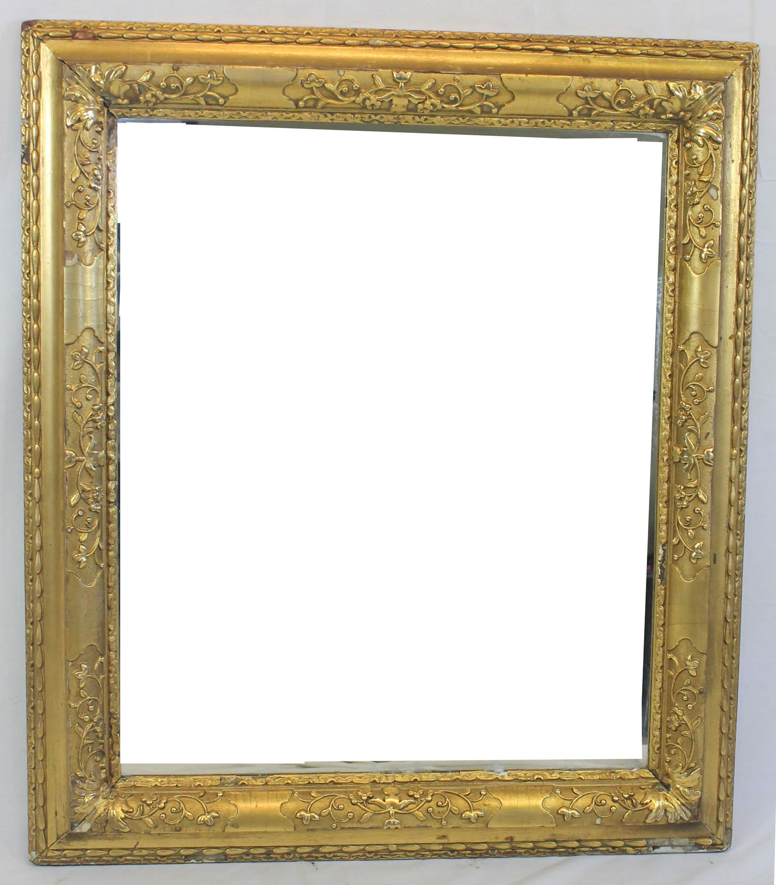 Large gold framed mirror - as found - overall frame (1 of 5)