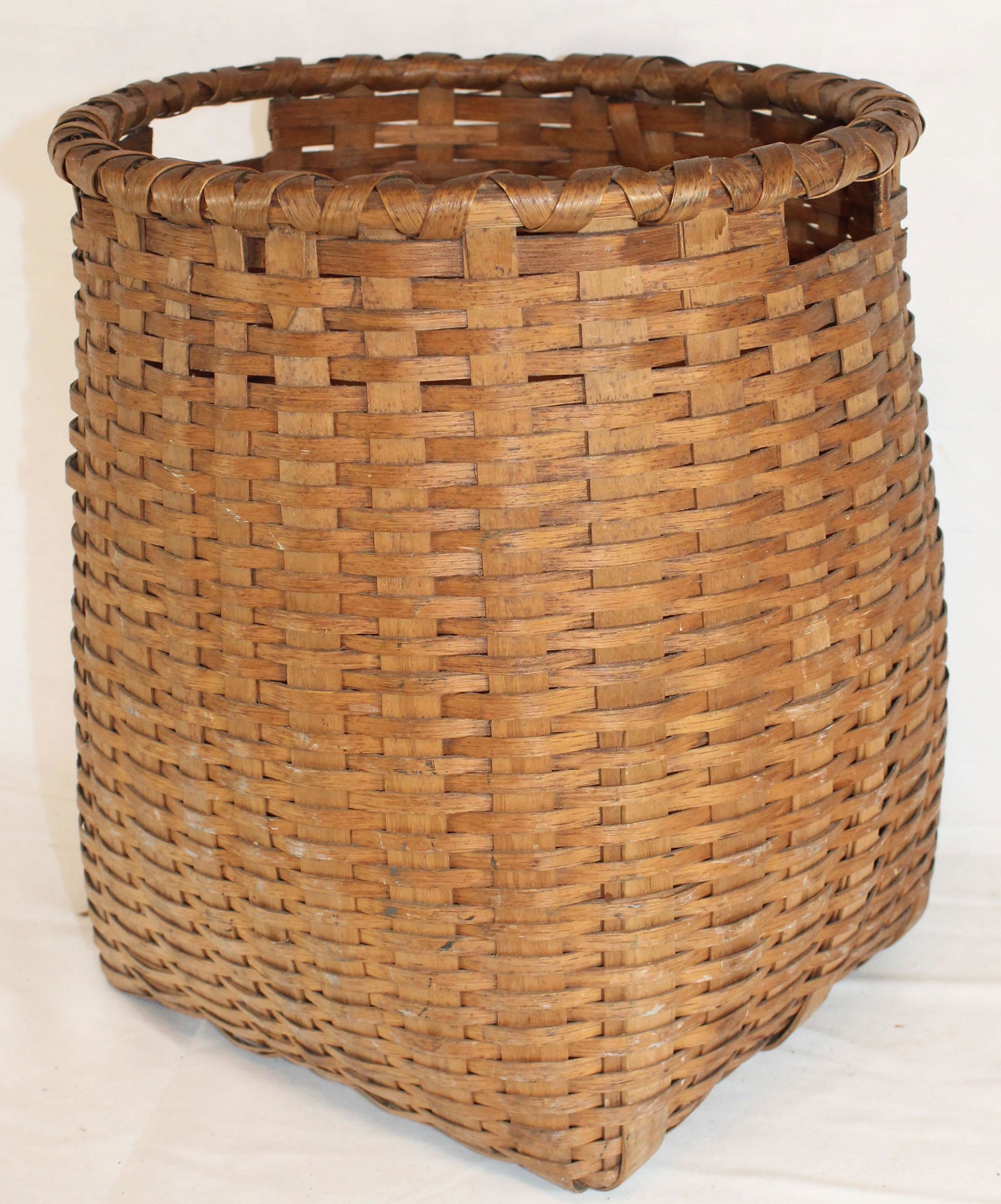 Antique tall 2 handled Native American basket - 15 1/2" (1 of 5)