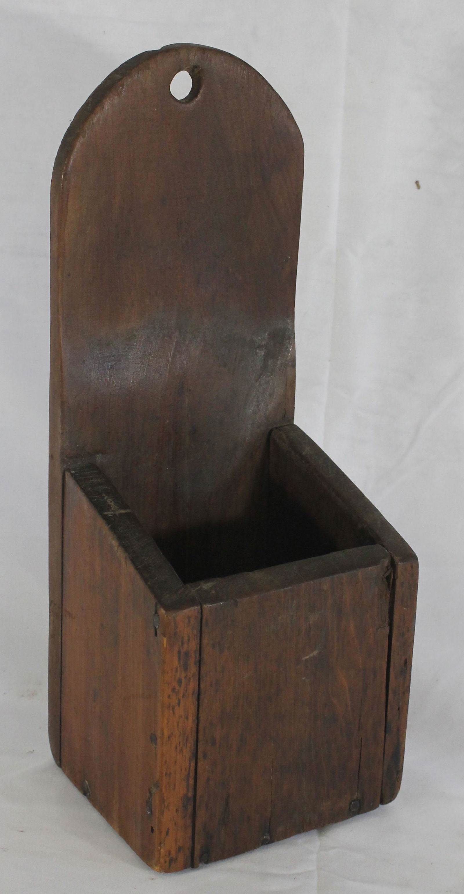 Antique wall box - 15 1/2" tall x 6" wide x 5 1/4" deep (1 of 4)