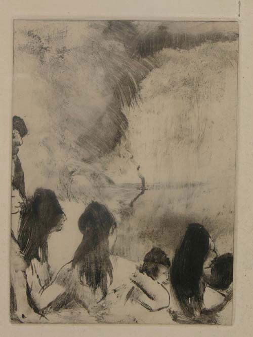 Edgar Degas "Cing Danseur de Dos" from "La Famile: Edgar Degas "Cing Danseur de Dos" from "La Famile Cardinal" ltd ed 325 dtd 1938 monotype on velin de Rives paper