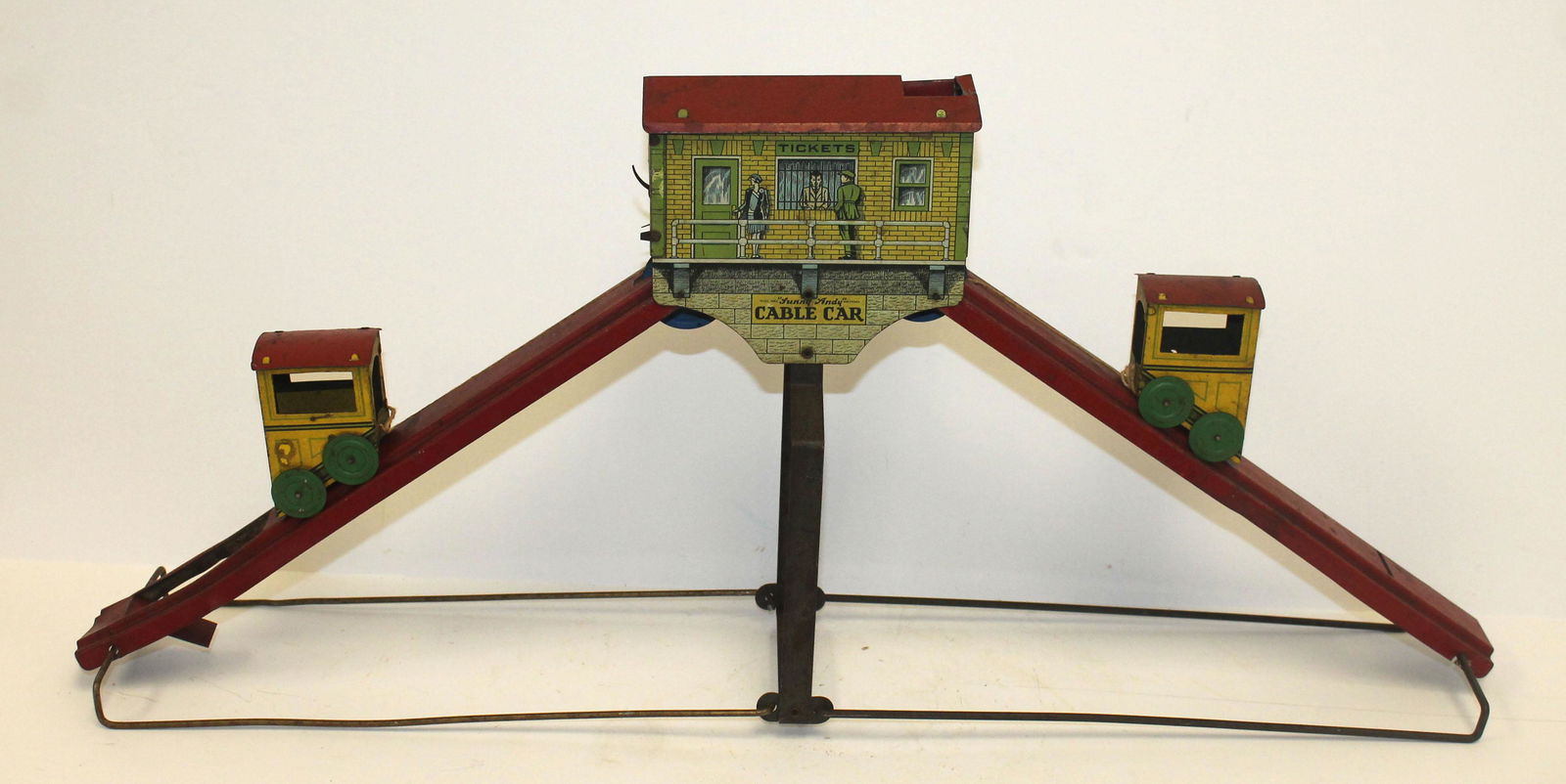 "Sunny Andy" tin cable car sand toy - approx 24" long x (1 of 10)