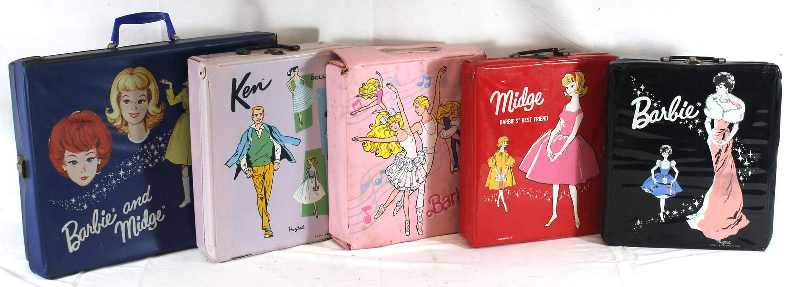 Lot of 6 Barbie cases w some Barbies & lots of clothes (1 of 18)