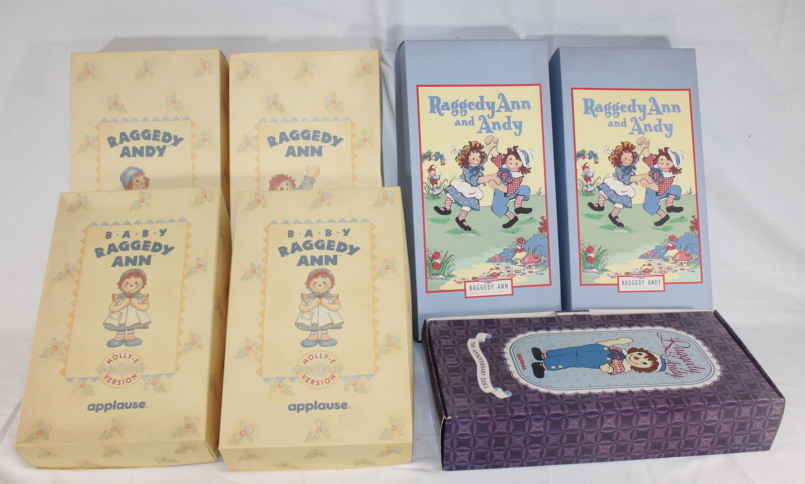 Lot of 7 orig boxed raggedy Ann & Andy dolls (1 of 12)