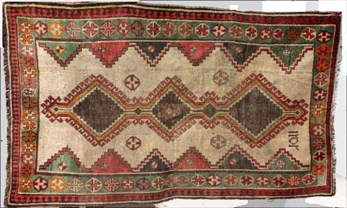 5'x6'8" semi-antique Turkish Oriental Rug: 5'x6'8" semi-antique Turkish Oriental Rug