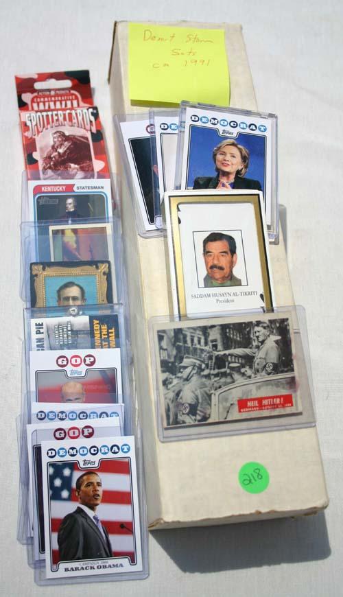 Desert Storm 1991 card sets, Topps 2008 Campaign c: Desert Storm 1991 card sets, Topps 2008 Campaign cards, commemorative boxed WWII Spotter playing cards & Terrorist boxed playing card set