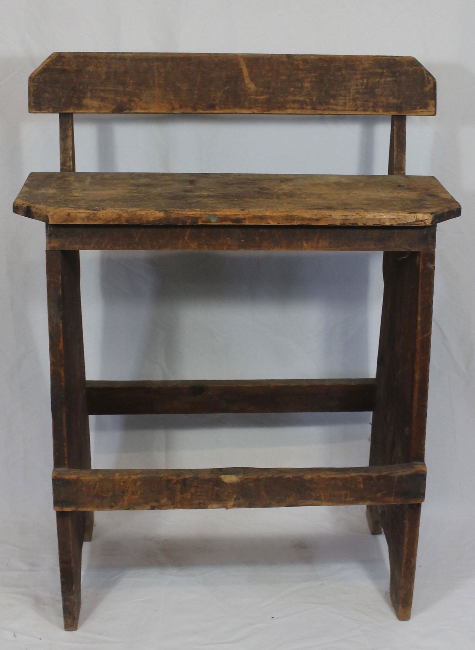 19thC weaver's bench - as found - 36" tall x 27" wide x (1 of 4)