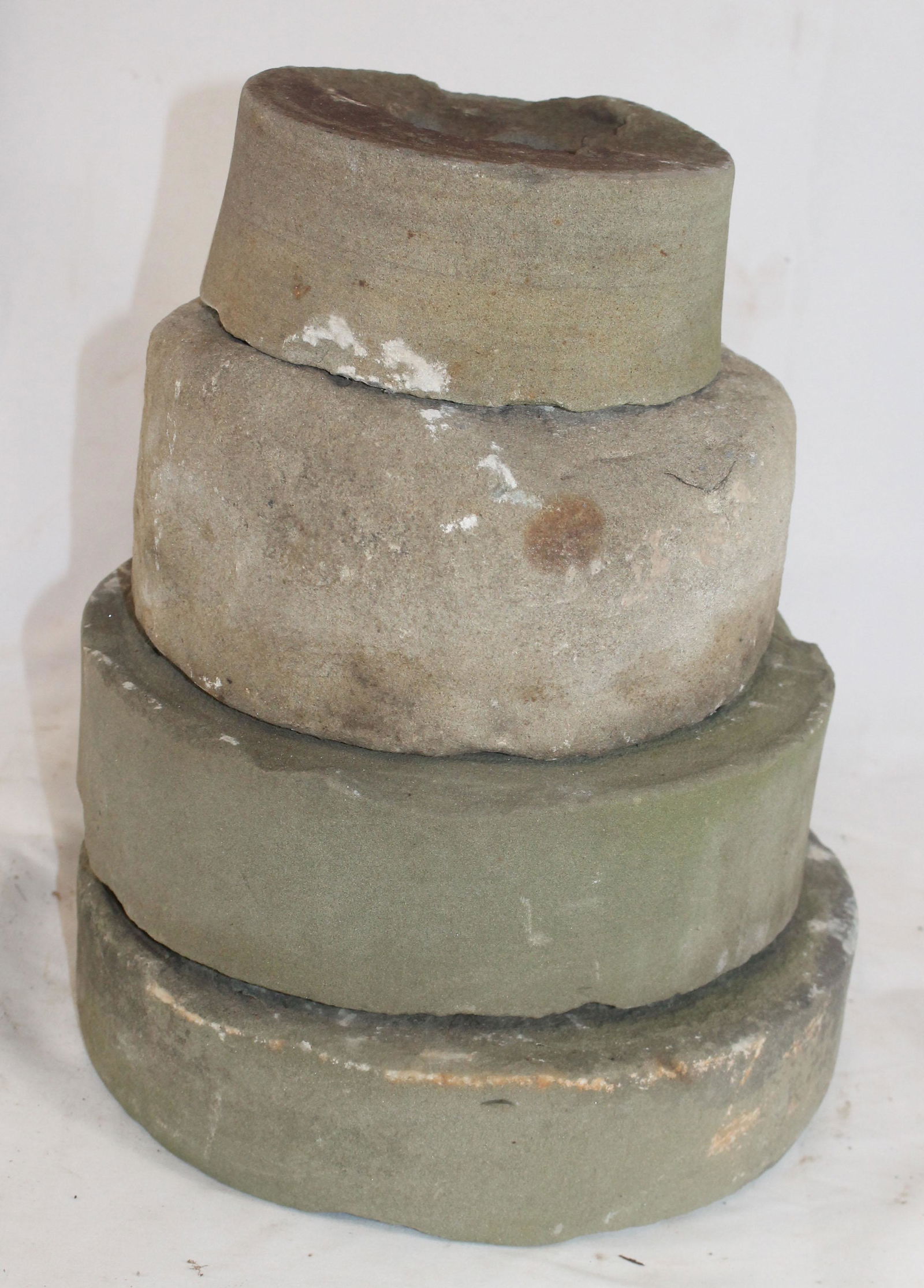 lot of 4 grinding stones - 11", 10", 8" & 6" diam (1 of 6)