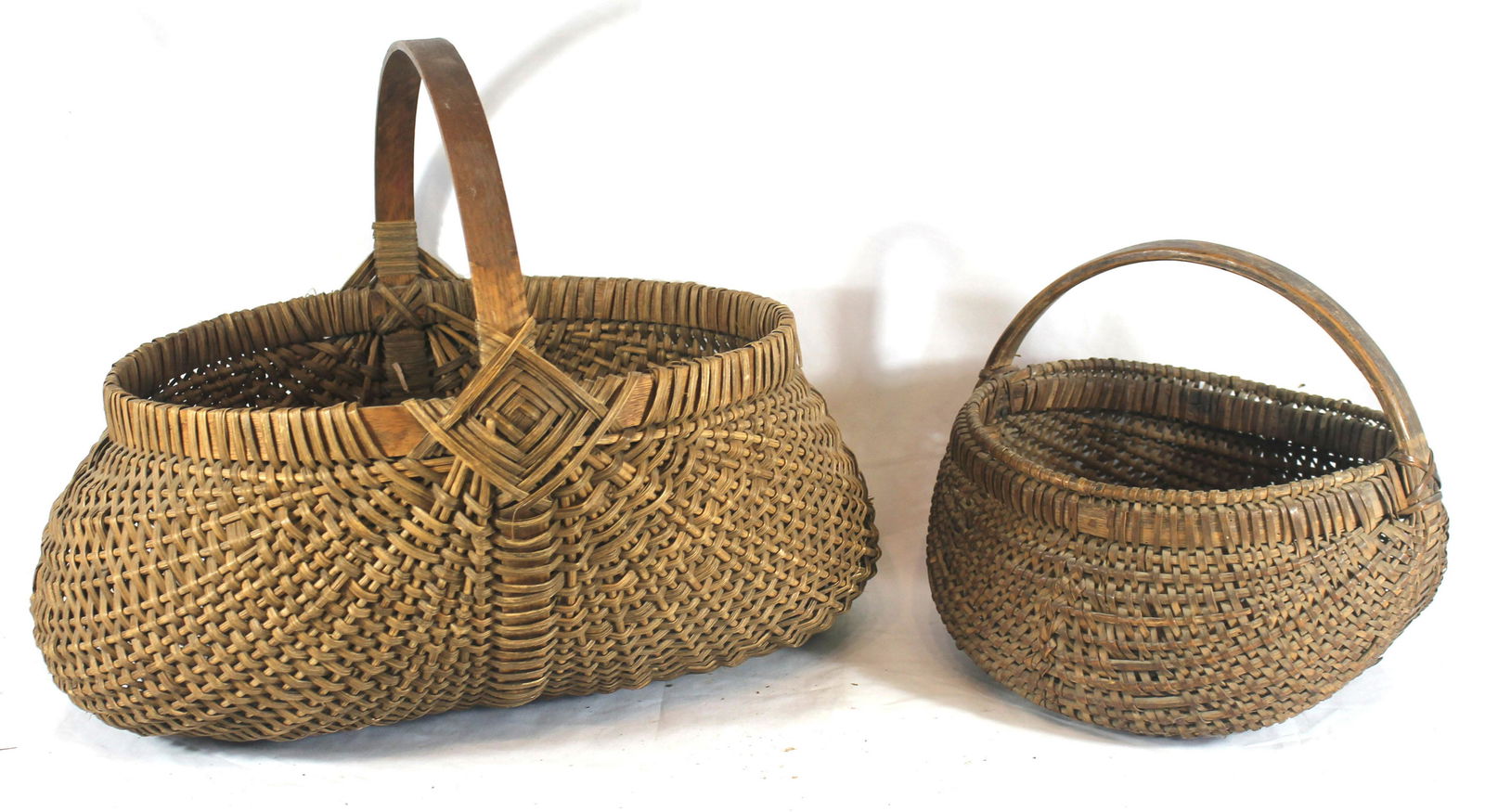 2 buttocks baskets - as found incl 1 very large - (1 of 13)