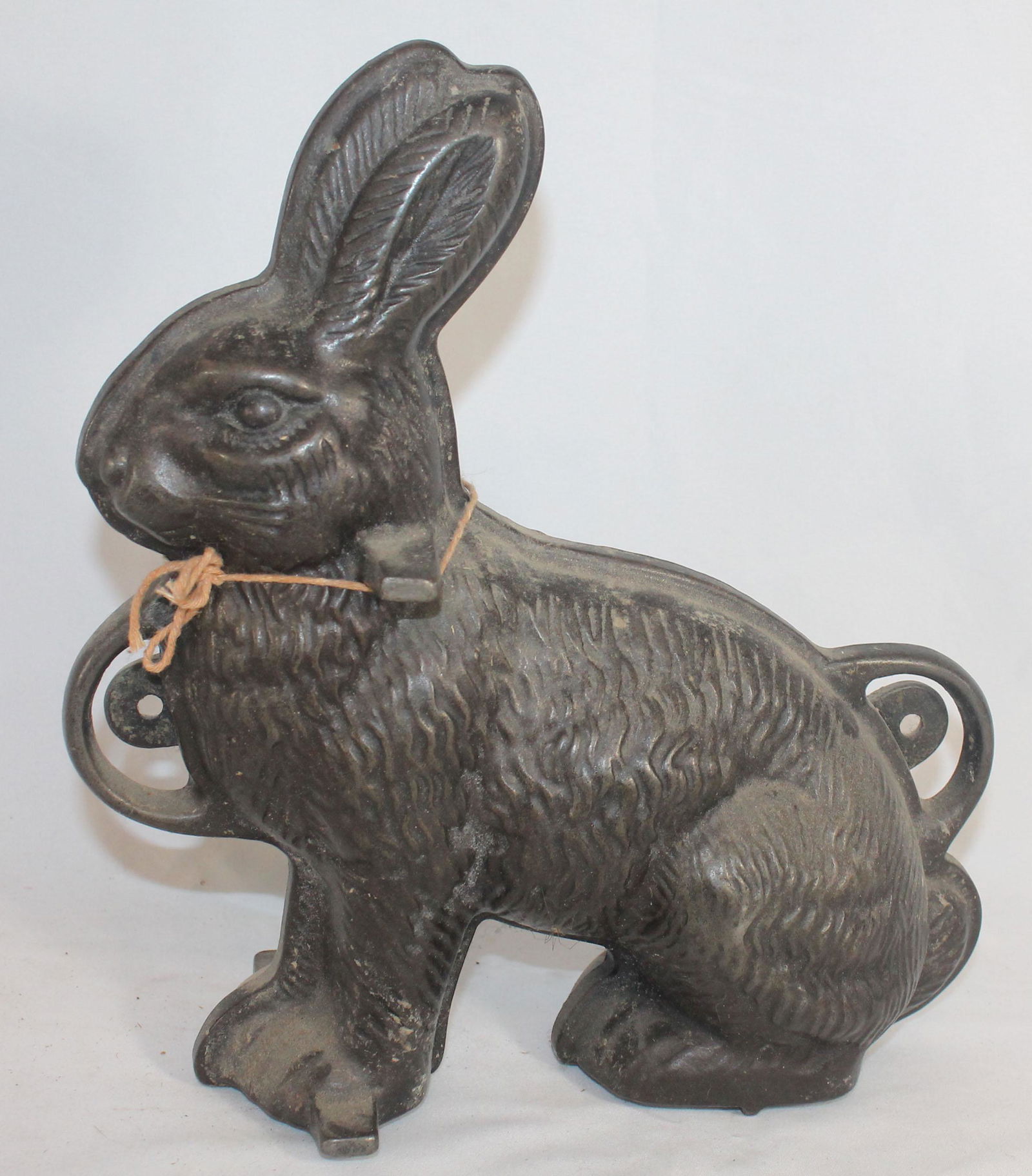 Cast iron Rabbit form candy mold - 11 1/4" tall x 10 (1 of 4)
