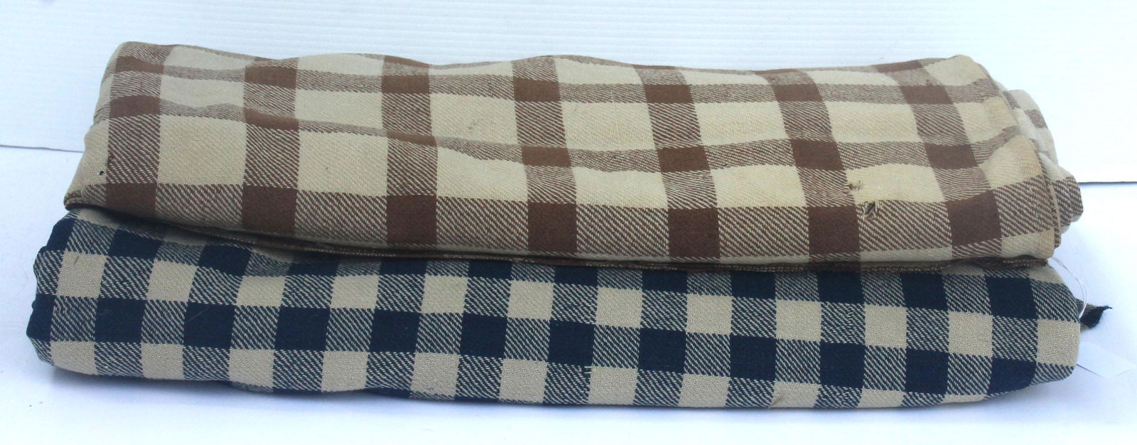 2 early wool blankets - as found - Linda used these as (1 of 18)