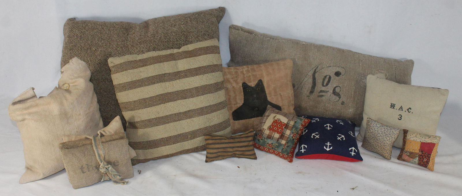 Contemporary ollection of small sized Pillows made with (1 of 8)