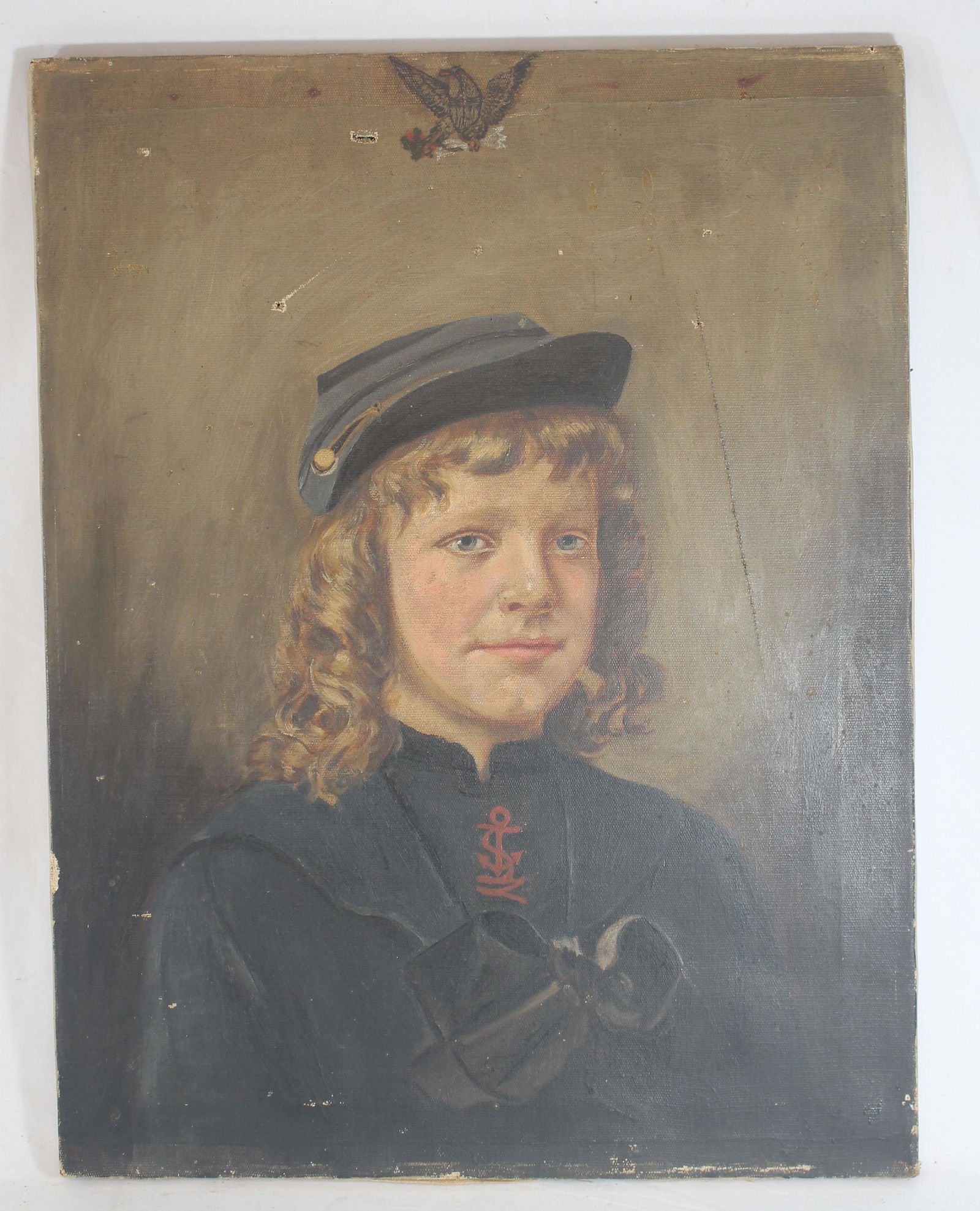 o/c portrait of a young boy in uniform - 26" x 20" (1 of 10)