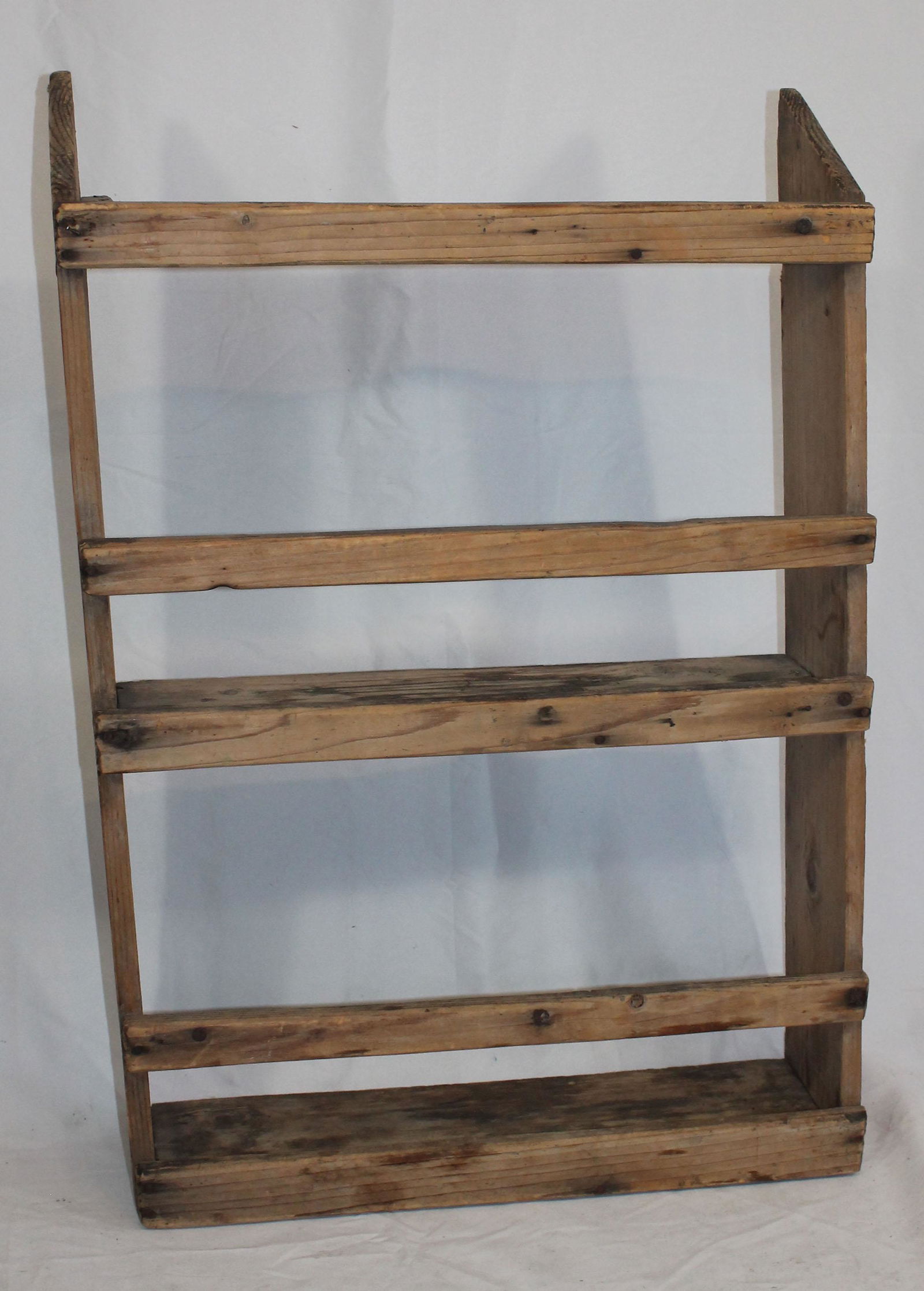 Primitive country hanging wall shelf - 33 1/2" tall x (1 of 3)