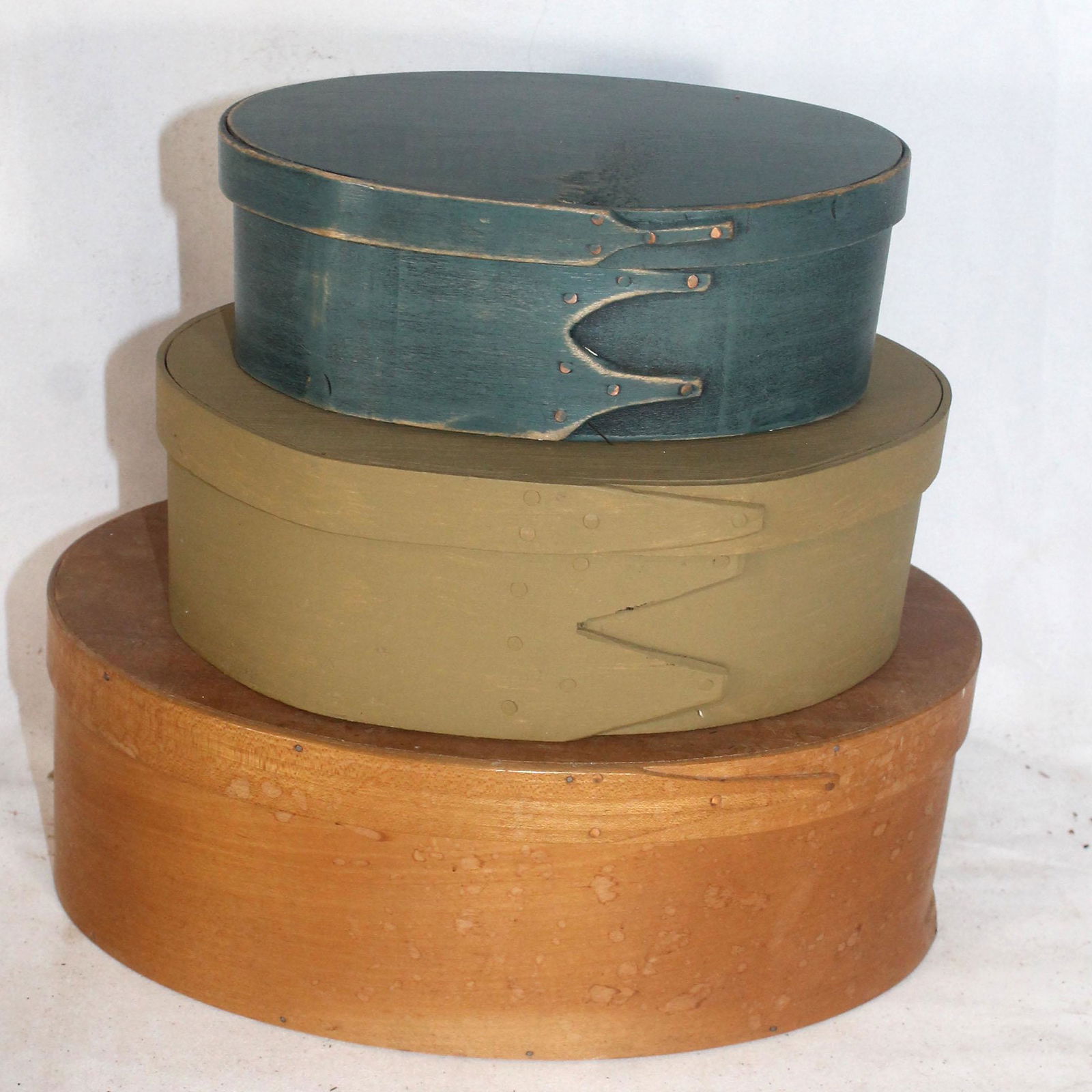 3 contemporary Shaker & Shaker style oval pantry boxes (1 of 10)