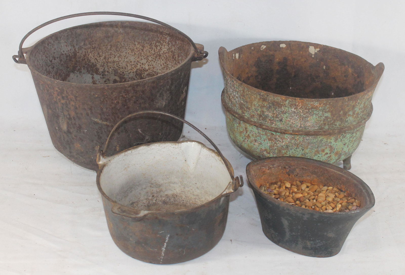 lot of 4 pcs of iron cookware incl 2 posnets w 2 (1 of 11)