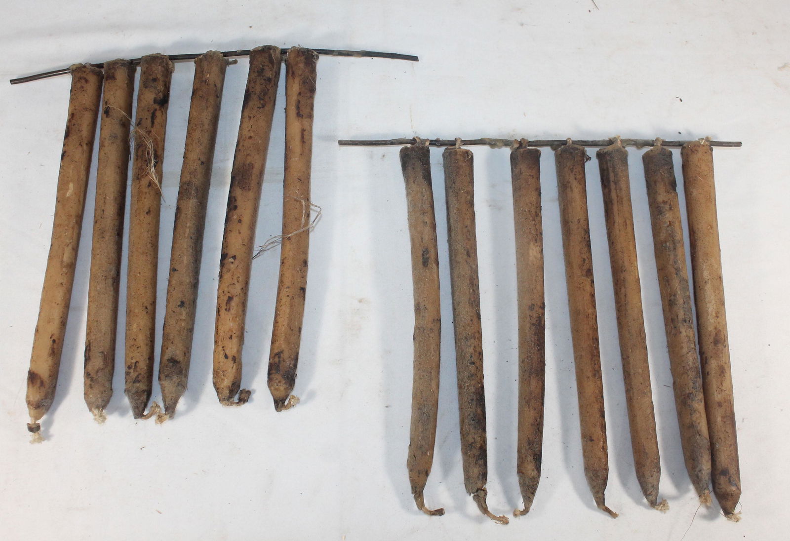 2 contemporary primitive candle groups on sticks - (1 of 5)