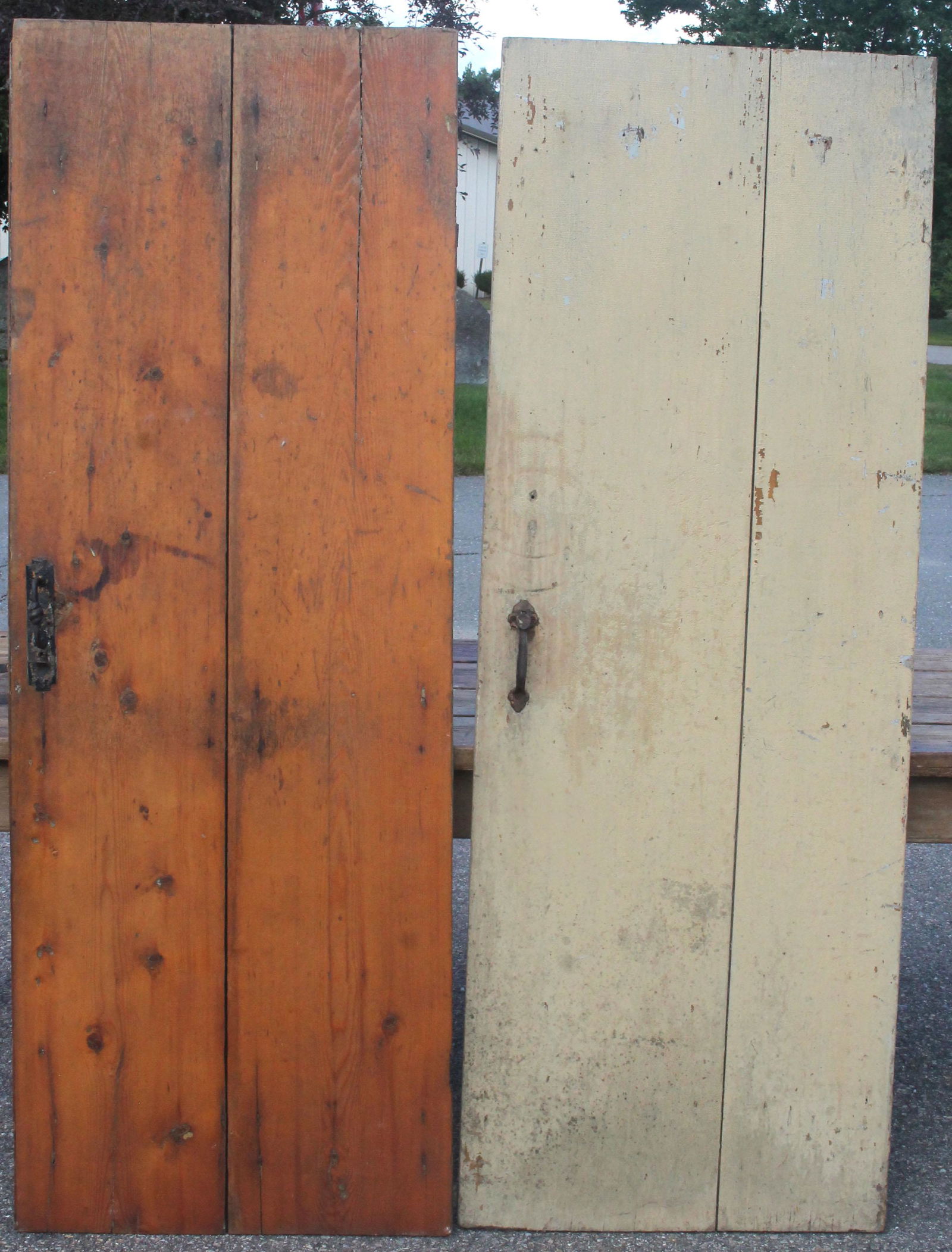 2 two board doors - 1 in paint & 1 natural varnish - 71 (1 of 12)