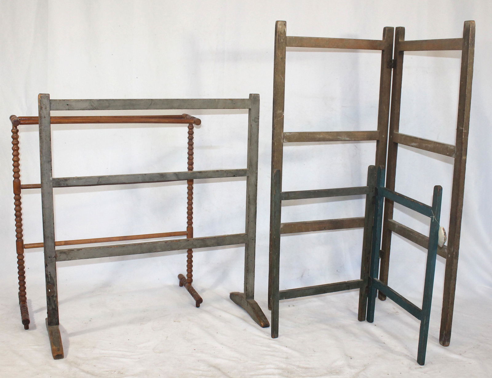 Collection of 4 antique & vintage racks incl shoe foot (1 of 6)