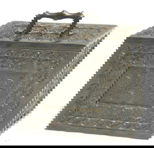 J.E. Stevens 19thC cast iron "Coin Bank": J.E. Stevens 19thC cast iron "Coin Bank"