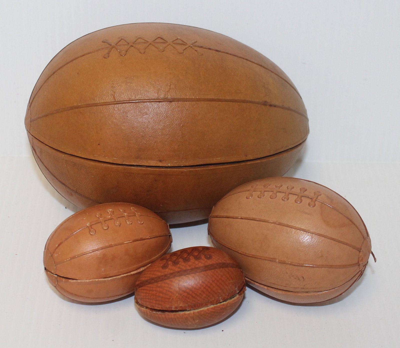 Collection of 4 Dresden football form candy containers (1 of 7)