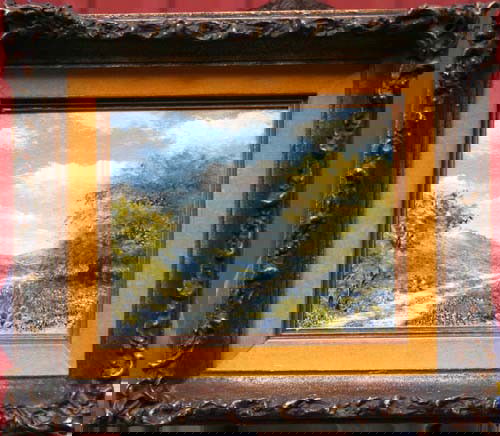 Fine William A. Slaughter (1923-2003) 8x10 o/bd tit: Fine William A. Slaughter (1923-2003) 8x10 o/bd titled "Texas Bluebonnets" on verso (W.A. Slaughter was pastor of King of Glory Lutheran Church in Dallas TX and it's further noted on verso that this w